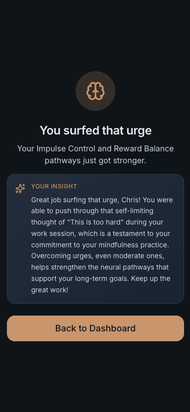 Celebrate your win and track what worked